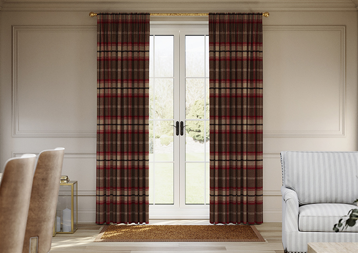 Highland, Rosso - Made to Measure Curtains - Image 3